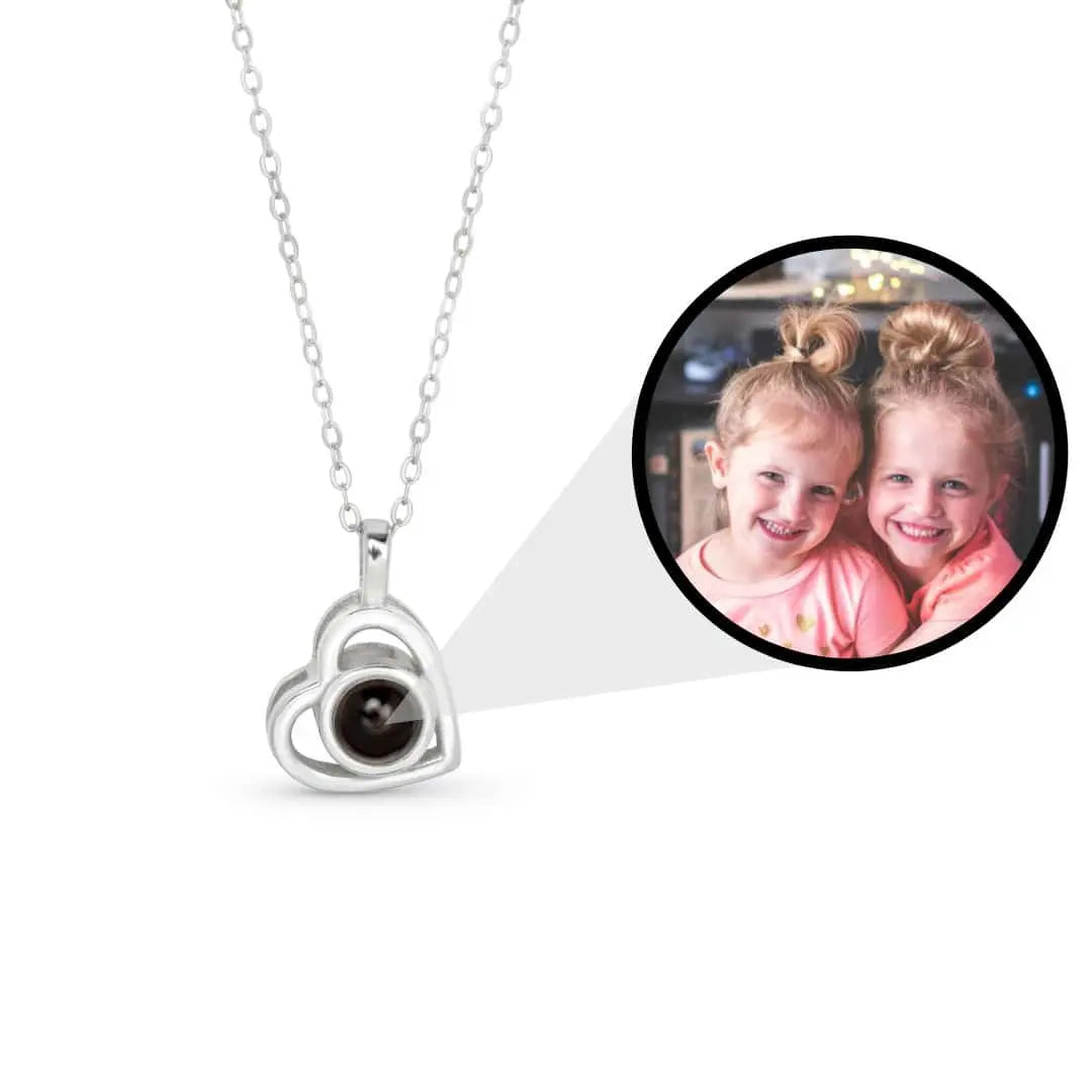 Personalizowany naszyjnik ze zdjęciem Serce Lovetta
